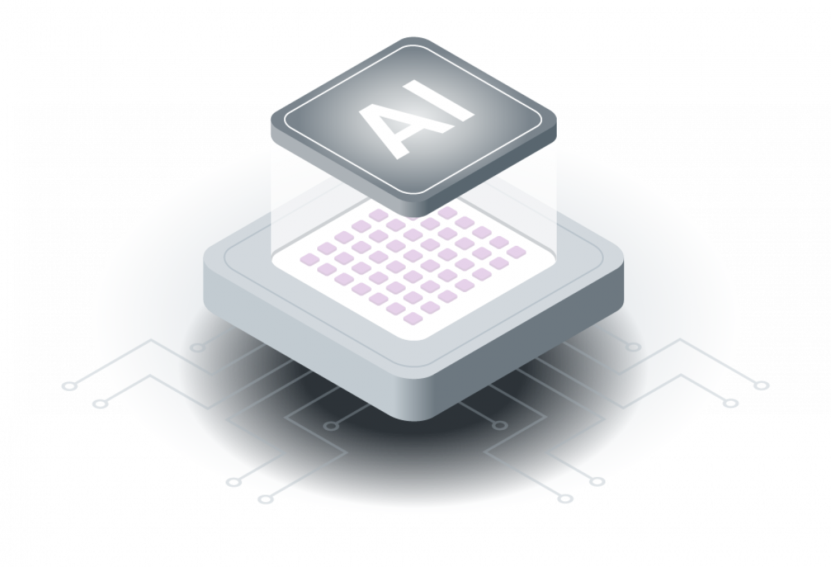 Illustration: A.I. Chip Symbolbild